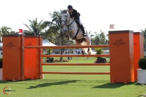 Simba x Cruise On. Rider: Andrew Bourns (Winning $50,000 Hermès Jumper Derby)